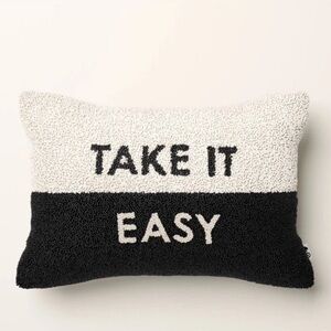 Kate Spade For Target Pillow 18 X 12 Beaded Pillow - TAKE IT EASY